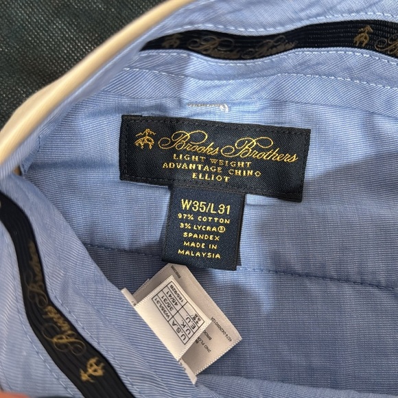 🔥NWT Brooks Brothers Light Blue Chino Pants🔥 - Picture 4 of 6
